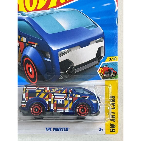 Hot Wheels The Vanster Art Cars 3/10 2024 Blue Deco 1:64 - Picture 4 of 9